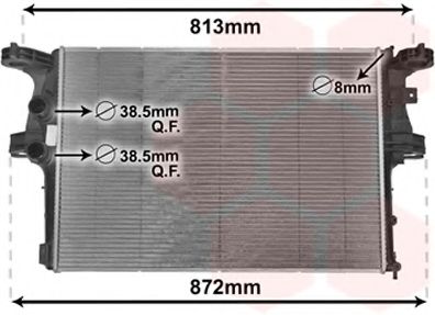 VAN WEZEL 28002126 Радиатор, охлаждение двигателя для IVECO DAILY V (Ивеко Даилъ v) VAN WEZEL 28002126 Радиатор, охлаждение двигателя для IVECO DAILY V (Ивеко Даилъ v)