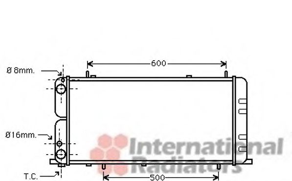 VAN WEZEL 03002051 Радиатор, охлаждение двигателя для AUDI 100 (Ауди 100) VAN WEZEL 03002051 Радиатор, охлаждение двигателя для AUDI 100 (Ауди 100)