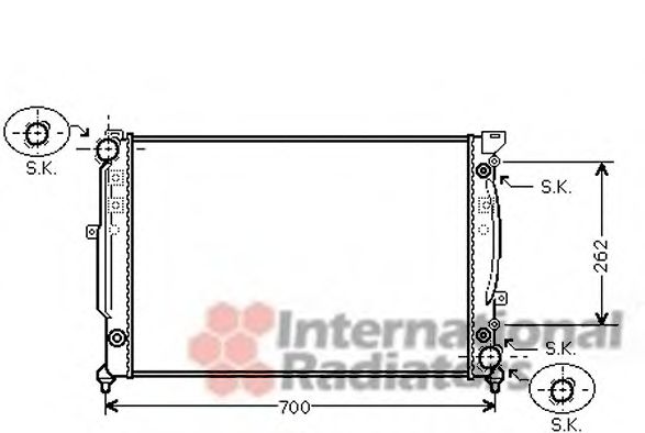 VAN WEZEL 03002125 Радиатор, охлаждение двигателя для VOLKSWAGEN (Фольксваген) VAN WEZEL 03002125 Радиатор, охлаждение двигателя для VOLKSWAGEN (Фольксваген)