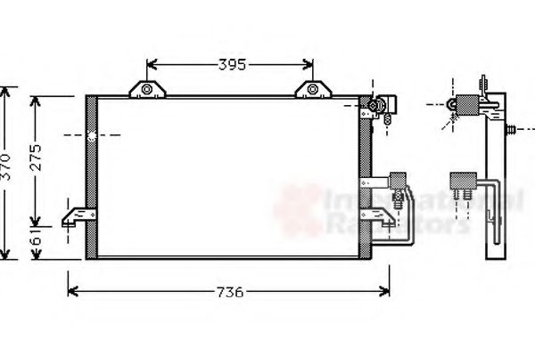 VAN WEZEL 03005118 Конденсатор, кондиционер для AUDI 90 (Ауди 90) VAN WEZEL 03005118 Конденсатор, кондиционер для AUDI 90 (Ауди 90)