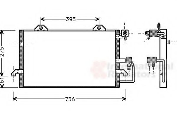 VAN WEZEL 03005121 Конденсатор, кондиционер для AUDI 90 (Ауди 90) VAN WEZEL 03005121 Конденсатор, кондиционер для AUDI 90 (Ауди 90)