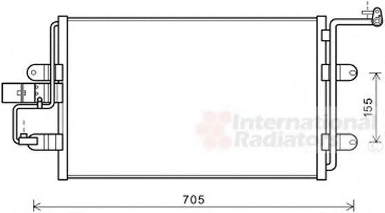 VAN WEZEL 03005130 Конденсатор, кондиционер для AUDI TT (Ауди Тт) VAN WEZEL 03005130 Конденсатор, кондиционер для AUDI TT (Ауди Тт)