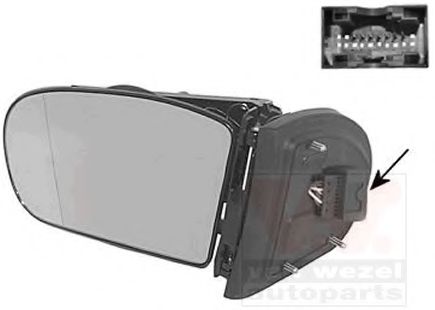 VAN WEZEL 3032825 Наружное зеркало для MERCEDES-BENZ C-CLASS SCOUPE (Мэрcэдэс-бэнз С класс сcоупэ) VAN WEZEL 3032825 Наружное зеркало для MERCEDES-BENZ C-CLASS SCOUPE (Мэрcэдэс-бэнз С класс сcоупэ)