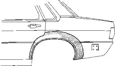 VAN WEZEL 0308148 Боковина для AUDI 4000 (Ауди 4000) VAN WEZEL 0308148 Боковина для AUDI 4000 (Ауди 4000)