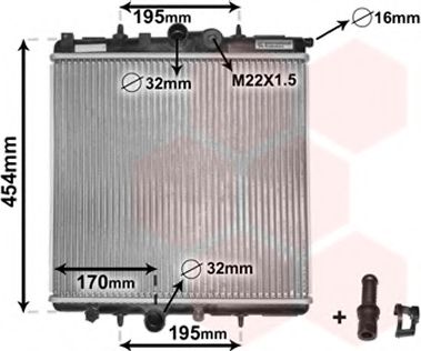 VAN WEZEL 40002243 Радиатор, охлаждение двигателя для PEUGEOT (Пежо) VAN WEZEL 40002243 Радиатор, охлаждение двигателя для PEUGEOT (Пежо)