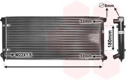 VAN WEZEL 58002041 Радиатор, охлаждение двигателя для VOLKSWAGEN (Фольксваген) VAN WEZEL 58002041 Радиатор, охлаждение двигателя для VOLKSWAGEN (Фольксваген)