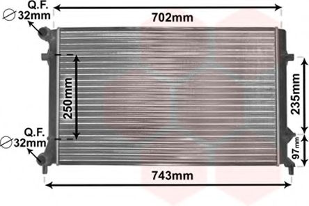 VAN WEZEL 58002204 Радиатор, охлаждение двигателя для SEAT ALTEA (Сеат Алтэа) VAN WEZEL 58002204 Радиатор, охлаждение двигателя для SEAT ALTEA (Сеат Алтэа)