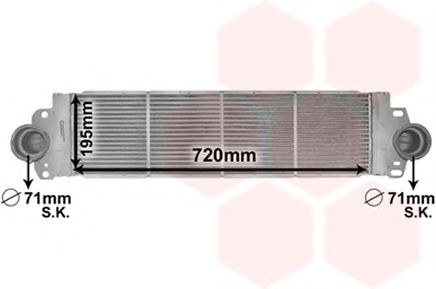 VAN WEZEL 58004233 Интеркулер 