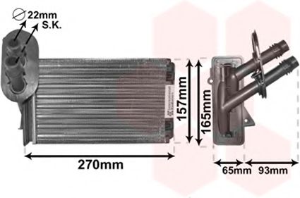 VAN WEZEL 58006173 Теплообменник, отопление салона для AUDI TT (Ауди Тт) VAN WEZEL 58006173 Теплообменник, отопление салона для AUDI TT (Ауди Тт)
