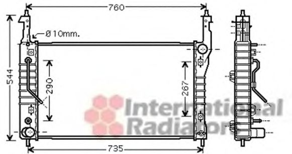 VAN WEZEL 37002424 Радиатор, охлаждение двигателя для CHEVROLET CAPTIVA (Шевроле Каптива) VAN WEZEL 37002424 Радиатор, охлаждение двигателя для CHEVROLET CAPTIVA (Шевроле Каптива)