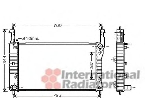 VAN WEZEL 37002432 Радиатор, охлаждение двигателя для CHEVROLET CAPTIVA (Шевроле Каптива) VAN WEZEL 37002432 Радиатор, охлаждение двигателя для CHEVROLET CAPTIVA (Шевроле Каптива)