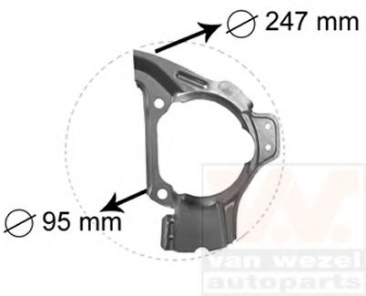 VAN WEZEL 1754371 Отражатель, диск тормозного механизма для FIAT TEMPRA (Фиат Тэмпра) VAN WEZEL 1754371 Отражатель, диск тормозного механизма для FIAT TEMPRA (Фиат Тэмпра)