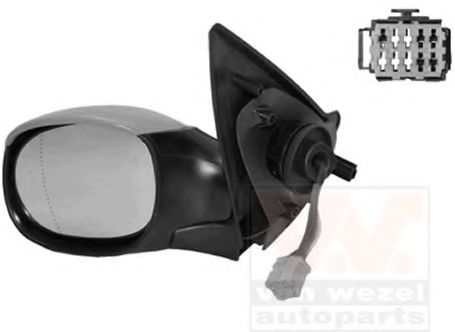 VAN WEZEL 4028817 Наружное зеркало для PEUGEOT 206 CC (Пежо 206 сс) VAN WEZEL 4028817 Наружное зеркало для PEUGEOT 206 CC (Пежо 206 сс)