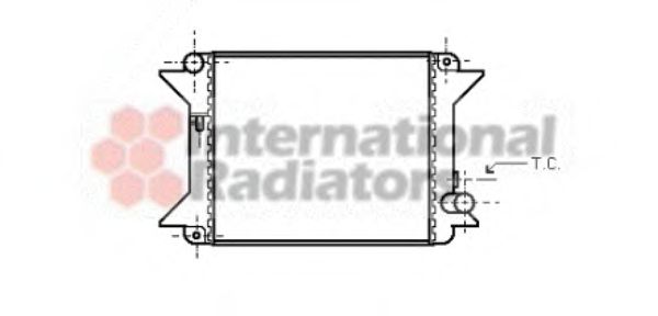 VAN WEZEL 09002001 Радиатор, охлаждение двигателя 