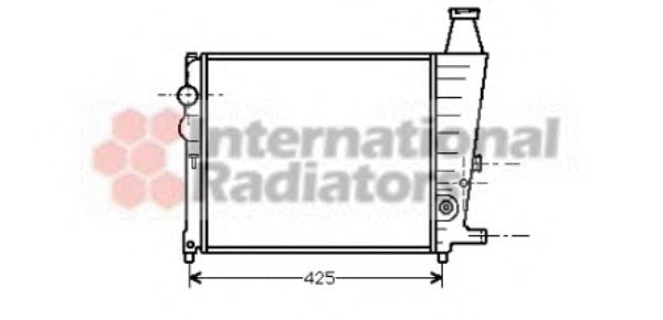 VAN WEZEL 09002012 Радиатор, охлаждение двигателя 