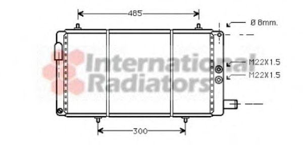 VAN WEZEL 09002035 Радиатор, охлаждение двигателя 