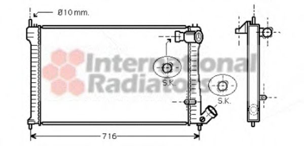 VAN WEZEL 09002102 Радиатор, охлаждение двигателя для PEUGEOT (Пежо) VAN WEZEL 09002102 Радиатор, охлаждение двигателя для PEUGEOT (Пежо)
