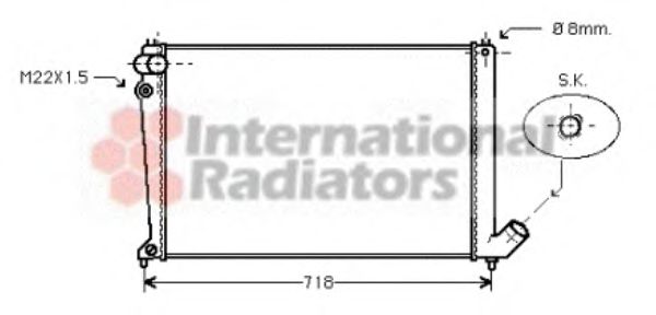 VAN WEZEL 09002106 Радиатор, охлаждение двигателя 