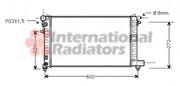 VAN WEZEL 09002120 Радиатор, охлаждение двигателя 