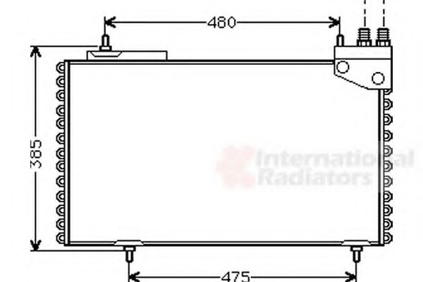 VAN WEZEL 09005094 Конденсатор, кондиционер для CITROëN (Cитроëн) VAN WEZEL 09005094 Конденсатор, кондиционер для CITROëN (Cитроëн)