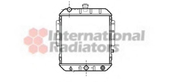 VAN WEZEL 11002021 Радиатор, охлаждение двигателя 