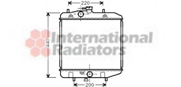 VAN WEZEL 11002024 Радиатор, охлаждение двигателя 