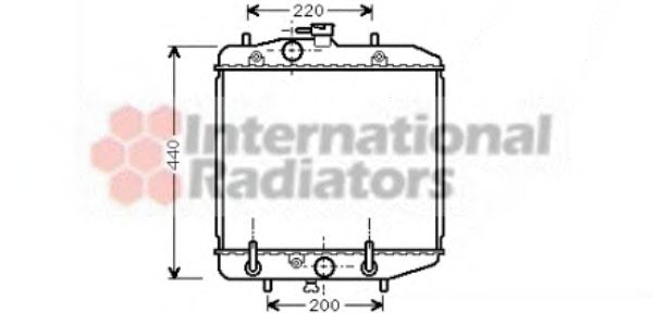 VAN WEZEL 11002025 Радиатор, охлаждение двигателя 
