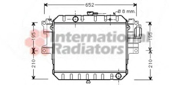 VAN WEZEL 11002038 Радиатор, охлаждение двигателя для DAIHATSU FEROZA HARD TOP (Дайхатсу Фэроза хард топ) VAN WEZEL 11002038 Радиатор, охлаждение двигателя для DAIHATSU FEROZA HARD TOP (Дайхатсу Фэроза хард топ)