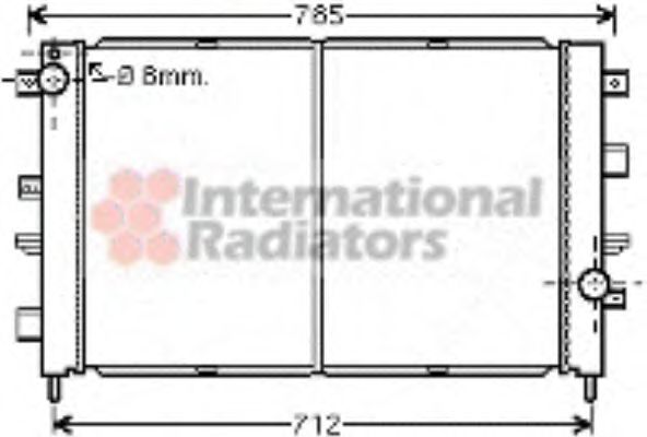 VAN WEZEL 02002175 Радиатор, охлаждение двигателя для LAND ROVER DEFENDER (Ленд ровер/лэнд ровер Дэфэндэр) VAN WEZEL 02002175 Радиатор, охлаждение двигателя для LAND ROVER DEFENDER (Ленд ровер/лэнд ровер Дэфэндэр)