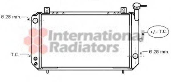 VAN WEZEL 13002047 Радиатор, охлаждение двигателя 