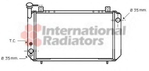 VAN WEZEL 13002048 Радиатор, охлаждение двигателя 