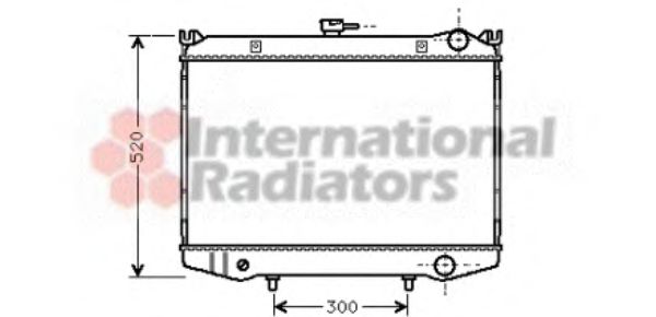 VAN WEZEL 13002064 Радиатор, охлаждение двигателя 