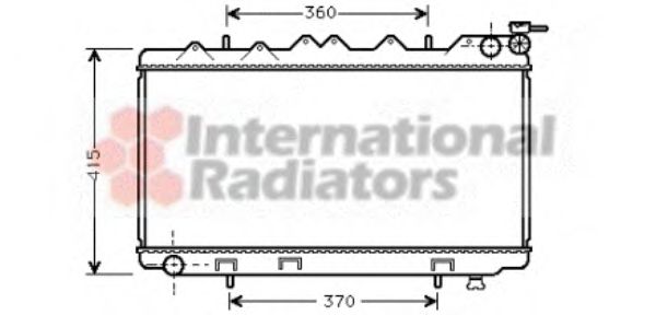 VAN WEZEL 13002135 Радиатор, охлаждение двигателя 