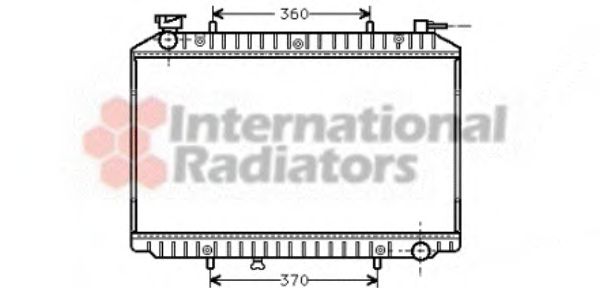 VAN WEZEL 13002155 Радиатор, охлаждение двигателя 