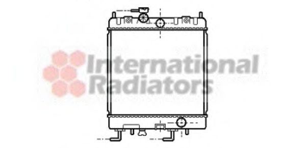 VAN WEZEL 13002168 Радиатор, охлаждение двигателя 