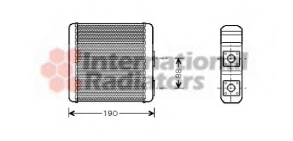 VAN WEZEL 13006139 Теплообменник, отопление салона для NISSAN PRIMERA (Ниссан Примера) VAN WEZEL 13006139 Теплообменник, отопление салона для NISSAN PRIMERA (Ниссан Примера)