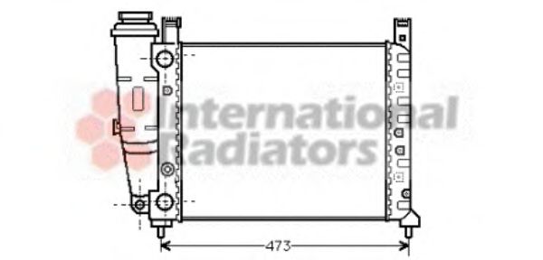 VAN WEZEL 17002047 Радиатор, охлаждение двигателя для FIAT STRADA II (Фиат Страда 2) VAN WEZEL 17002047 Радиатор, охлаждение двигателя для FIAT STRADA II (Фиат Страда 2)