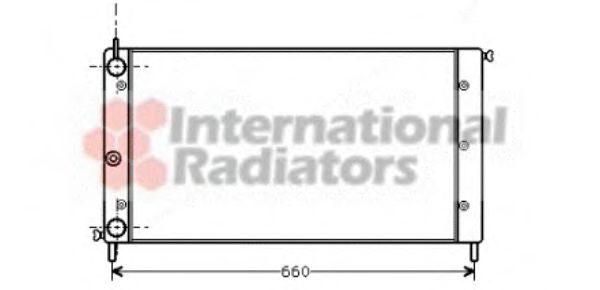 VAN WEZEL 17002058 Радиатор, охлаждение двигателя 