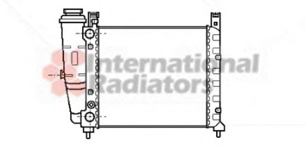 VAN WEZEL 17002059 Радиатор, охлаждение двигателя 