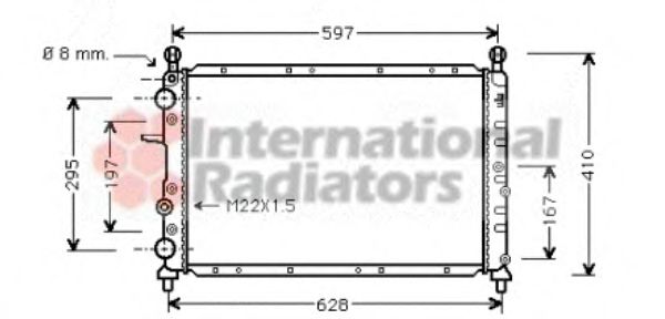 VAN WEZEL 17002096 Радиатор, охлаждение двигателя для FIAT TEMPRA (Фиат Тэмпра) VAN WEZEL 17002096 Радиатор, охлаждение двигателя для FIAT TEMPRA (Фиат Тэмпра)