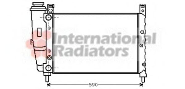VAN WEZEL 17002122 Радиатор, охлаждение двигателя 