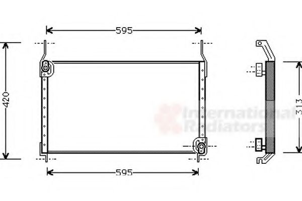 VAN WEZEL 17005172 Конденсатор, кондиционер для FIAT MAREA (Фиат Мареа) VAN WEZEL 17005172 Конденсатор, кондиционер для FIAT MAREA (Фиат Мареа)