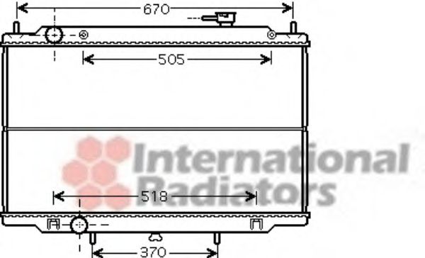 VAN WEZEL 13002302 Радиатор, охлаждение двигателя 