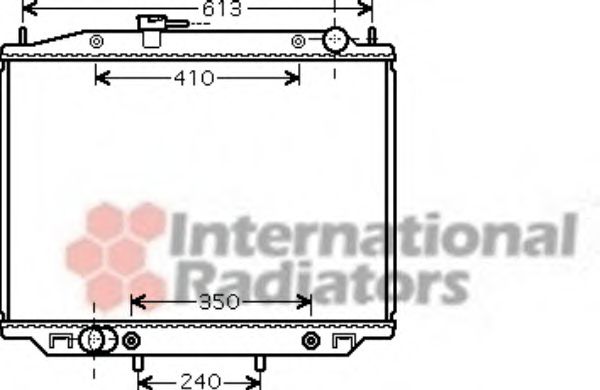 VAN WEZEL 13002303 Радиатор, охлаждение двигателя 