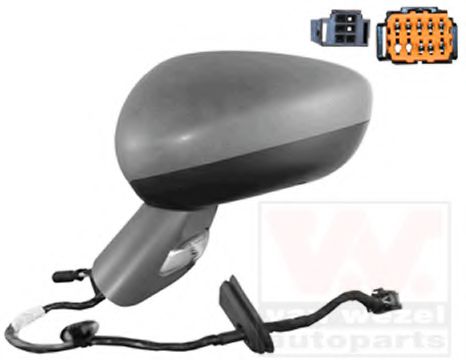 VAN WEZEL 0963827 Наружное зеркало для CITROëN (Cитроëн) VAN WEZEL 0963827 Наружное зеркало для CITROëN (Cитроëн)