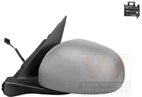 VAN WEZEL 1609807 Наружное зеркало для FIAT 500L (Фиат 500л) VAN WEZEL 1609807 Наружное зеркало для FIAT 500L (Фиат 500л)