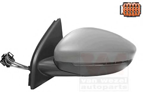 VAN WEZEL 4081827 Наружное зеркало для PEUGEOT 308 SW II (Пежо 308 св 2) VAN WEZEL 4081827 Наружное зеркало для PEUGEOT 308 SW II (Пежо 308 св 2)