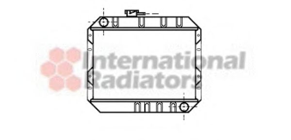 VAN WEZEL 18002014 Радиатор, охлаждение двигателя 