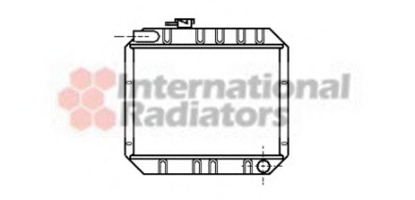 VAN WEZEL 18002043 Радиатор, охлаждение двигателя 
