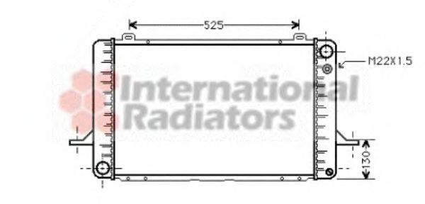 VAN WEZEL 18002052 Радиатор, охлаждение двигателя 